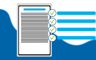 Image of checklist with checked-off items