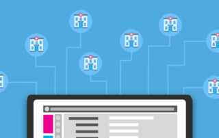 Multiple sites connected through a laptop