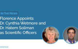 PIcture of Dr. Wetmore and Dr. Soliman with banner announcing them as New Scientific Officers
