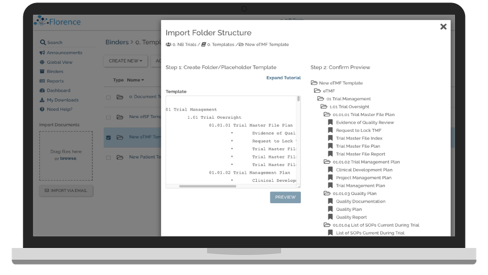 Florence – Electronic Trial Master File Study Start-up