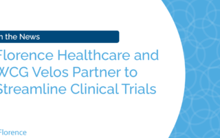 Florence Healthcare and WCG Velos Partner banner