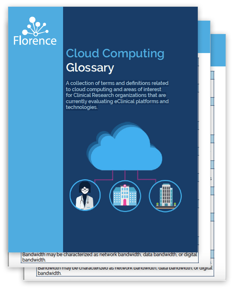 Florence eClinical Cloud Computing Glossary File