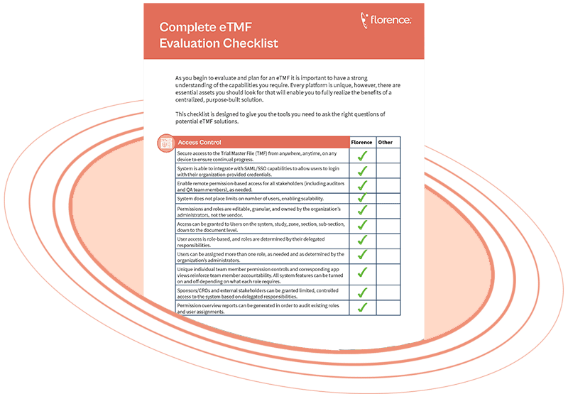 Icon eTMF Checklist Dark Peach