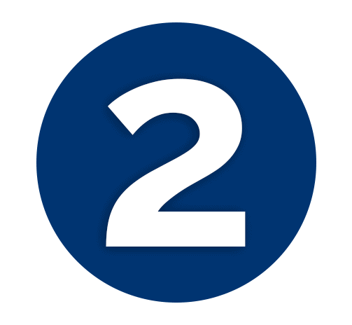 Dark Blue Number 2 Icon