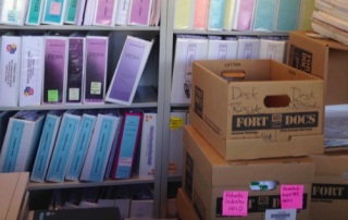 Room full of binders