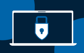 Computer screen showing lock